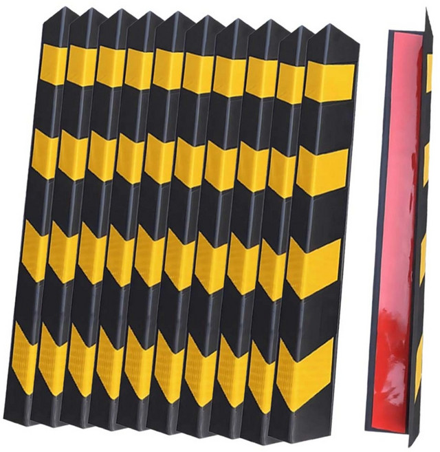 주차장 EVA (접착식) 기둥보호대 고무 직각 모서리 보호대 가드, 10개