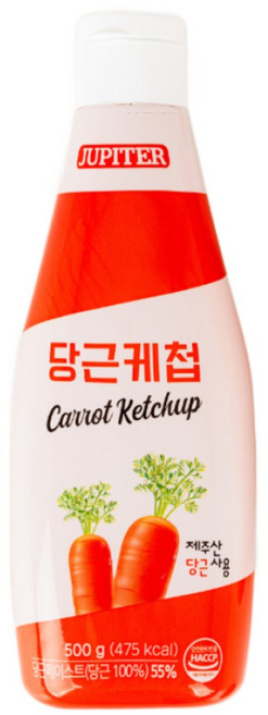 쥬피터 토마토 맛 제주산 당근 케첩 500g 건강한 아기 케찹 소스, 1개
