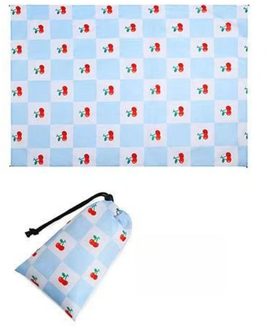 여행용 경량 피크닉매트 미니 방수 돗자리 휴대용, 체리