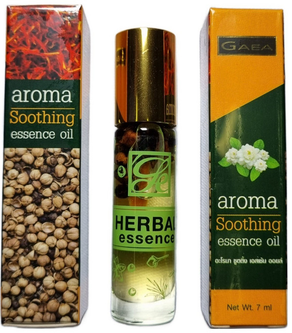 태국 허브 야몽스틱 가이아 아로마 야몽오일 gaea, 7ml, 4개