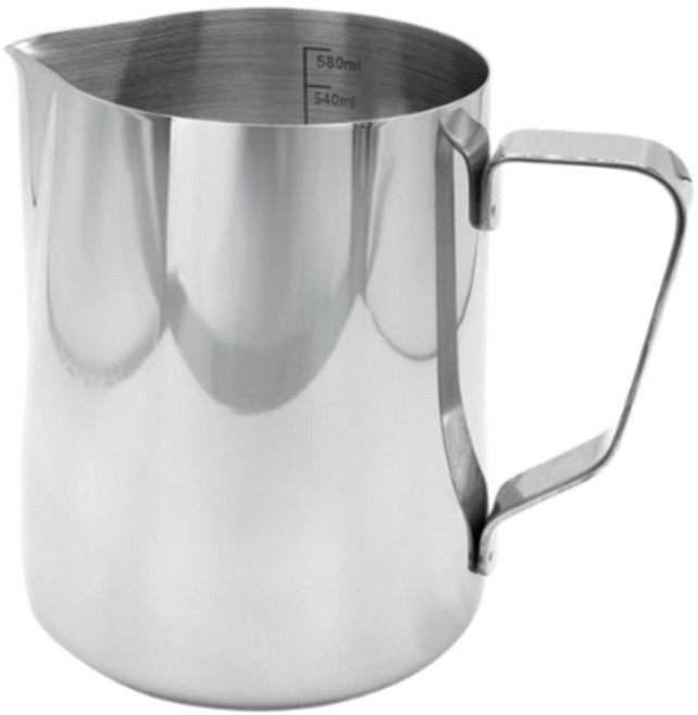 카페마스터 스텐 우유 눈금 스팀피쳐 밀크저그, 1개, 600ml