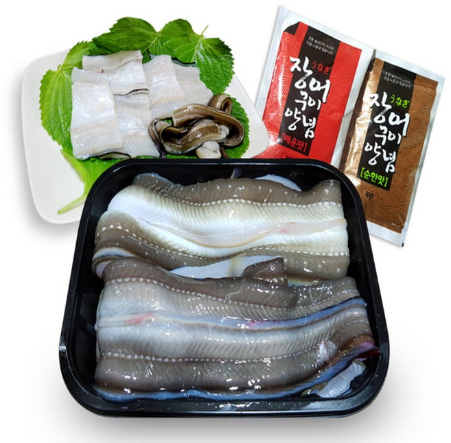 활력 보양식 통영 장어 1kg 손질 후 600g전후 + 소스100g 행사특판 2개구매시 사이즈 업 발송, 1개