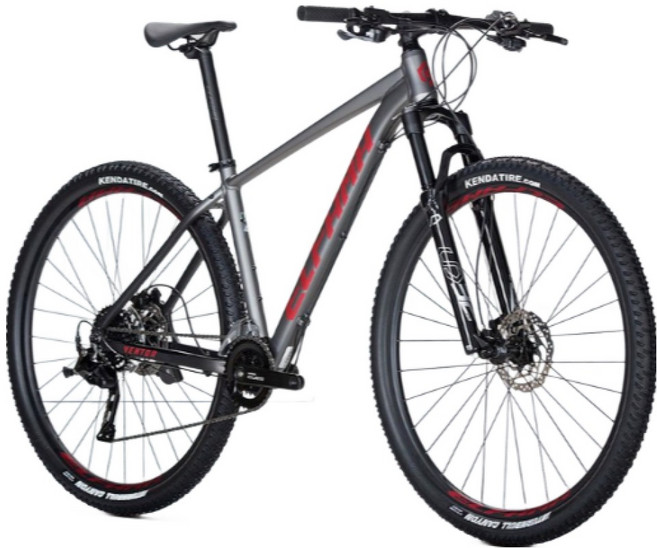 엘파마 벤토르 V4 / 입문용 MTB 자전거, 1개, 1083cm, 스모크그레이 / M (29인치)