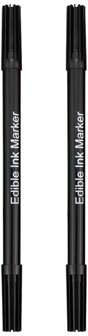 베이크리데코 푸드펜 블랙 식용색소펜, 2개, 8g