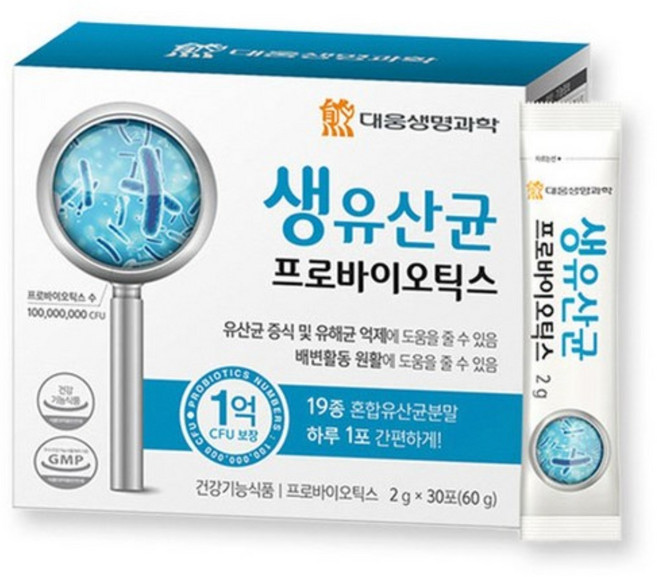 륬뒈리 루테리 유상균 김치유산균 신바이오 스틱 틱스 써모필러스 스트렙토코커스 롱검 유신균 우상균 람노스 비피도박테리움 락토바실러스 가세리 유산균 락토코커스, 1세트, 30정