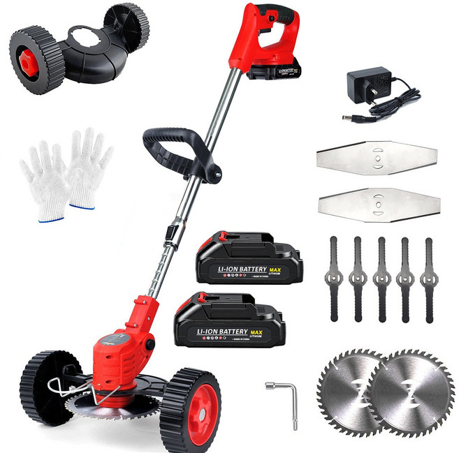 우스틴스 독일 수입 리튬 배터리 전기 잔디 깎는 기계 다기능 소형 가정용 휴대용 리튬 배터리 깎는 기계, 1세트