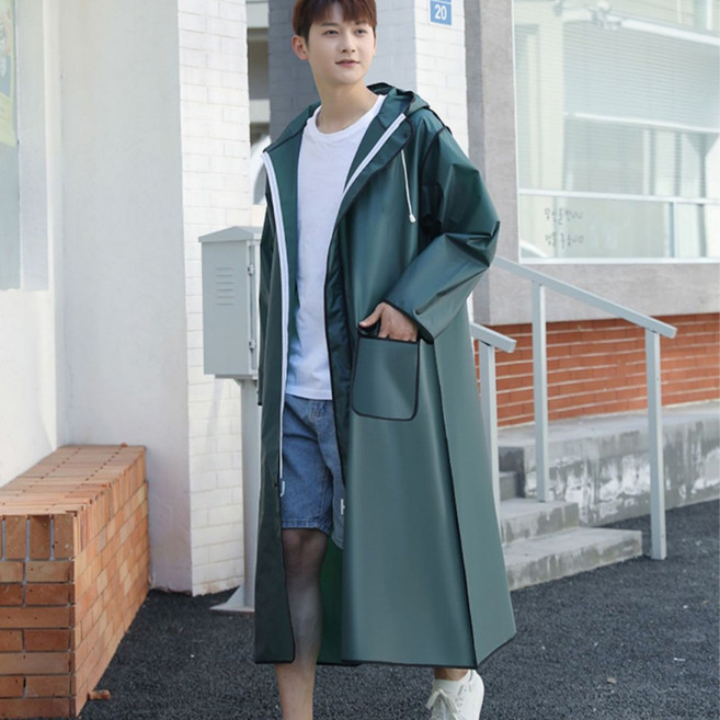 투데이리빙 프리미엄 오버핏 레인 코트 우비 세트 다회용 비옷 여름 장마 우의 자전거 오토바이