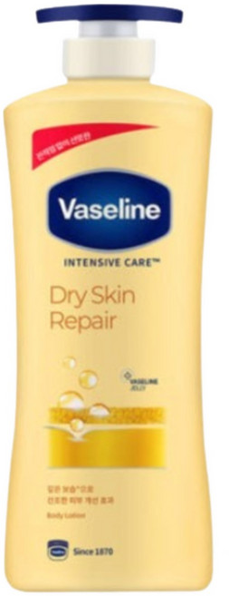 바세린 인텐시브 케어 드라이 스킨 리페어 바디로션, 350ml, 3개