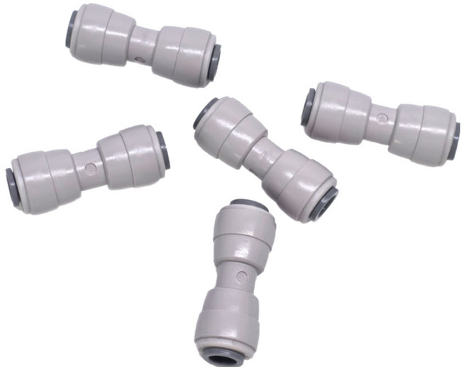 아쿠아메이드 정수기부품 원터치피팅 I자 (1/4인치 외경 6mm호스 용), 1세트, AM 원터치피팅 I 005