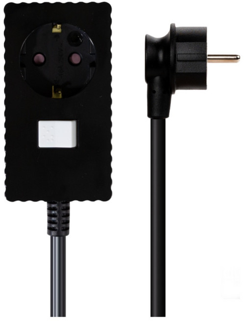 파워존 웨이브 멀티탭 개별 절전 스위치 과부하차단 연장선 멀티콘센트 전기코드 1구 50cm 1.5m 3m 5m 7m 10m, 연장선 1구1.5m 블랙, 1개