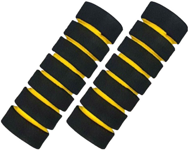 MOXI 헬스기구 악력기 스펀지헤비그립 핸들그립 스펀지, 노랑, 1세트