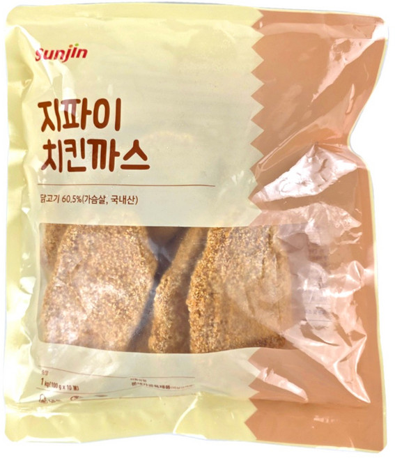 [맛비] 선진 지파이 치킨까스 1kg 대만식 치킨까스 국내산 닭가슴살