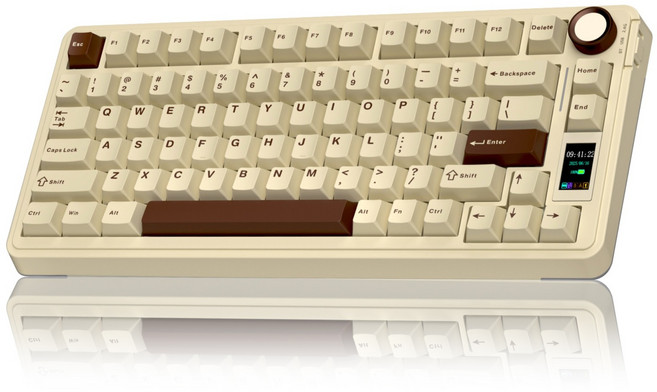 AULA S75Pro 3모드 기계식 키보드+멀티 연결, S75Pro 밀크카키, 무선 기계식 키보드