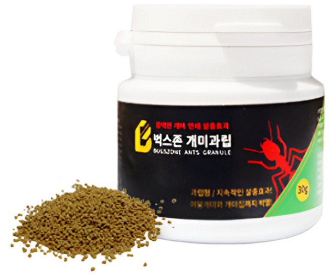퓨레움 bugs존 강력한 연쇄살충 개미과립 개미약 여왕개미퇴치 집개미 퇴치 장갑세트, 1개, 30g