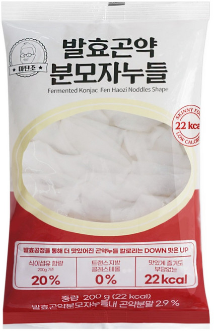 마틴조 발효 곤약 분모자누들 22kcal 200g, 3개