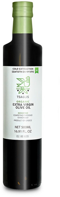 챠글리스 그리스 코로네이키 유기농 냉추출 엑스트라버진 올리브오일, 1개, 500ml