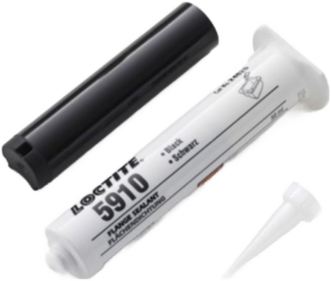 INVEN* 인벤 고급 5910 가스켓 실리콘 (흑색) ( 50ml / 300ml )@안전2중포장@( 자동차 수리 엔진 언더보수 차량용 고온 내성 ), 50ml (주사기), 1개