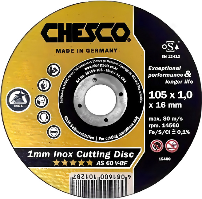 체스코 절단석 그라인더날 4인치 105mm 독일산, 5개