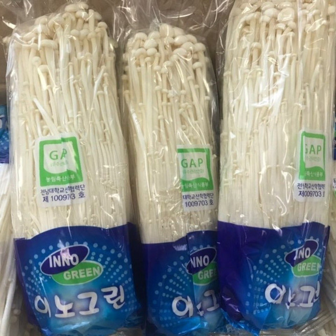 바르다야채 영양 팽이버섯 10봉 17봉 34봉(1박스)-우수농산물인증, 10개