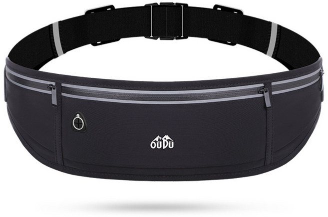 아마레제이 방수 초경량 러닝벨트 플립벨트 남여공용, 블랙, 1개