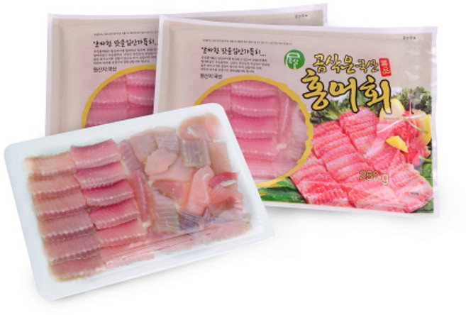 영산홍어 국내산 홍어모듬살 숙성 삭힌홍어 진공포장, 2팩, 250g