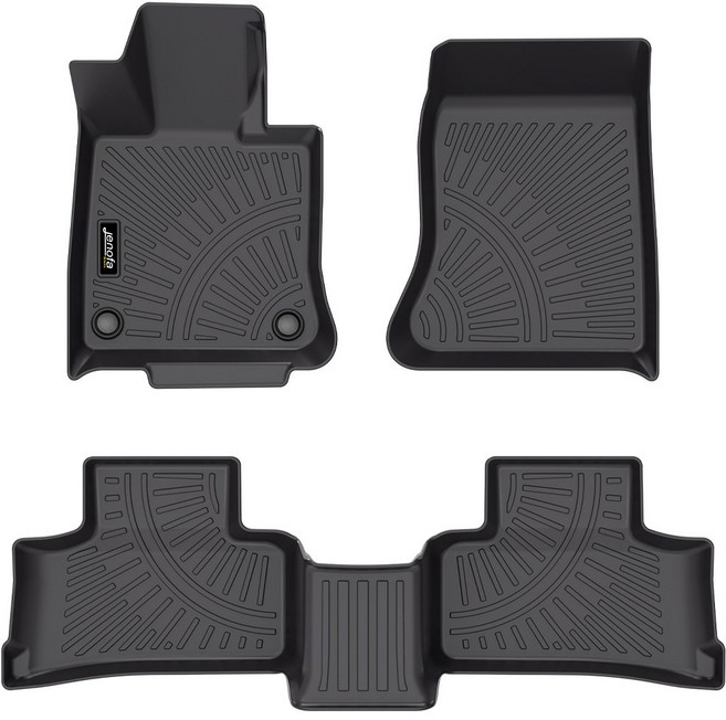 Jenofa 풀세트 3D 방수 방진 tpe카매트 간편한 사계절 세트적용 자동차매트, 벤츠 GLC 2023~, 블랙