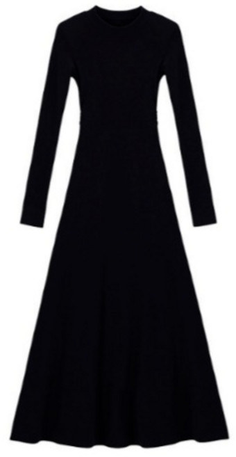 [속기모 보온력 UP] 빅사이즈 기모 미디원피스 내의 겸용 원피스