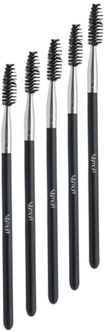 [모모프] 눈썹 브러쉬 스풀리 눈썹정리빗, 5개, 블랙 롱 17.3cm