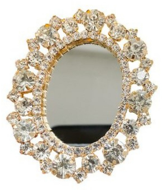 거울스마트톡 미러톡 거울톡 고급스러운 엔틱 휴대폰거울, 1개