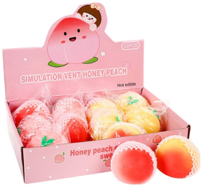 꿀복숭아 말랑이 12개세트, 12개