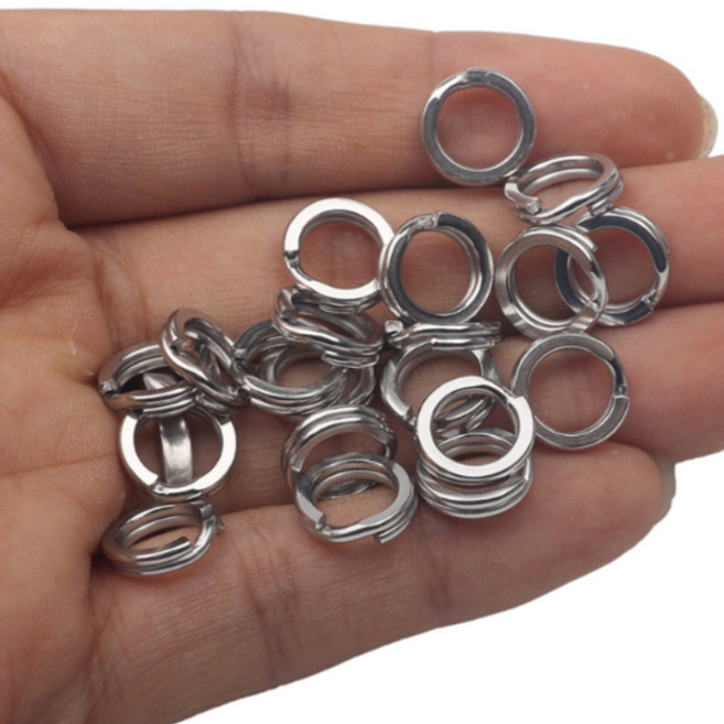 리얼세이지 스플릿링 낚시 스텐링, 1개, 100개입