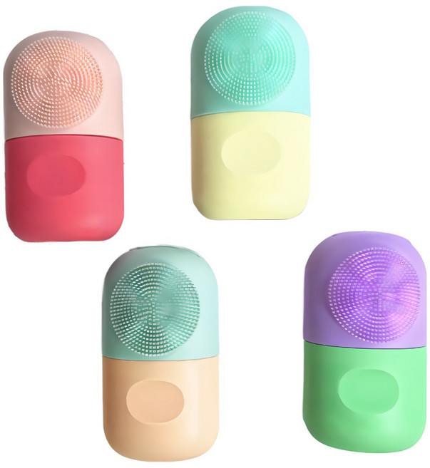 WAP 얼굴 얼음찜질 아이스팩 붓기 제거 열감 냉찜질 몰드 페이셜 마사지, 1개, 지압형 레드핑크