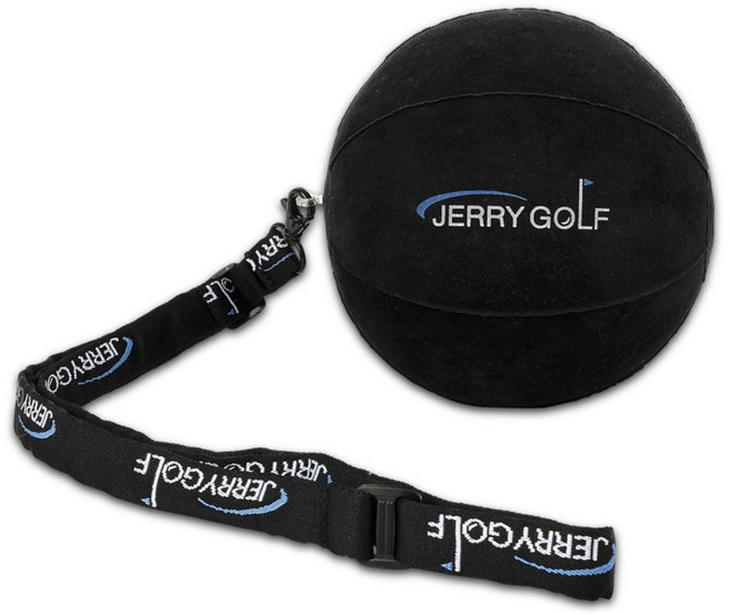 제리골프 멀티볼 스윙연습기 바디스윙 치킨윙 교정기, 블랙, 1개