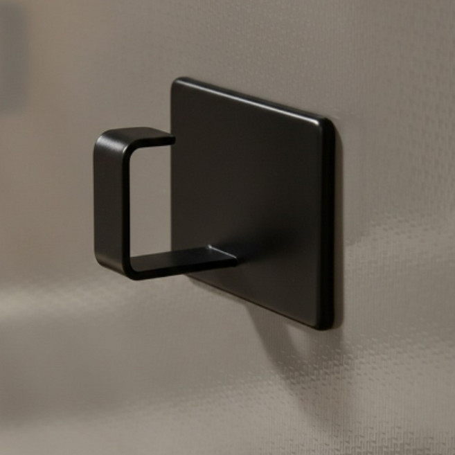 란몰 초강력 냉장고세탁기 사이드 다용도 자석후크걸이, 1세트, 블랙