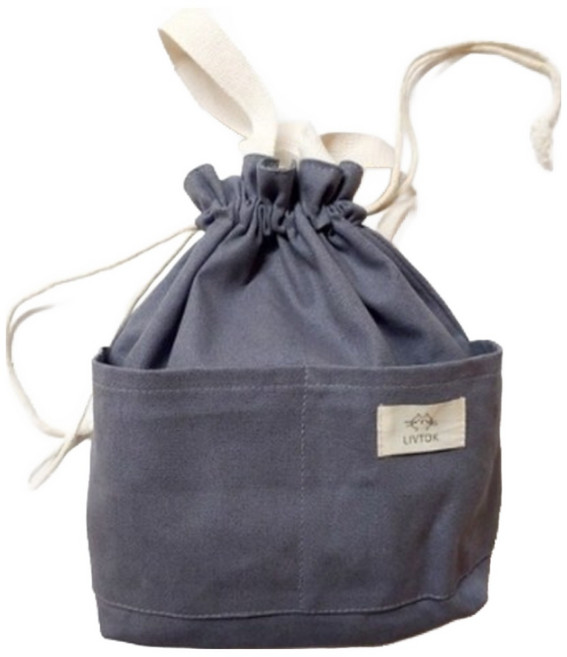 리브톡 캔버스 보냉백, 그레이