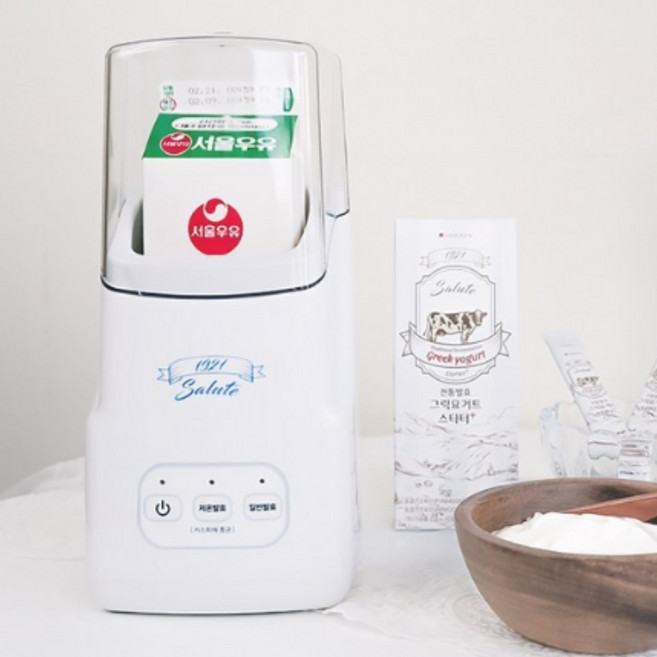바이퀸 1921살루트 그릭 요거트 스타터 (1박스)+요거트 메이커 세트 (특별구성), 1개, 그릭요거트스타터 1박스+요거트메이커세트