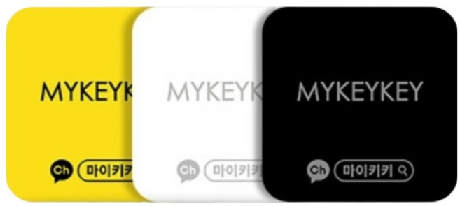 마이키키 터치키 휴대폰 스티커키 아파트 공동현관 디지털도어락 키, 세트4개입(블랙), 1세트