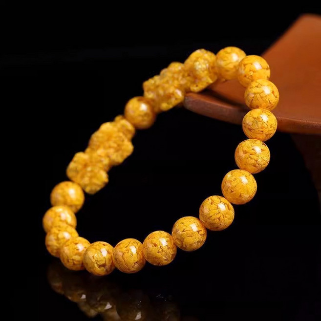 B&B 달빛돌 웅황주사 쌍비휴 팔찌 천연석 원석 재물운 액운타파 수호신 석가탄신일