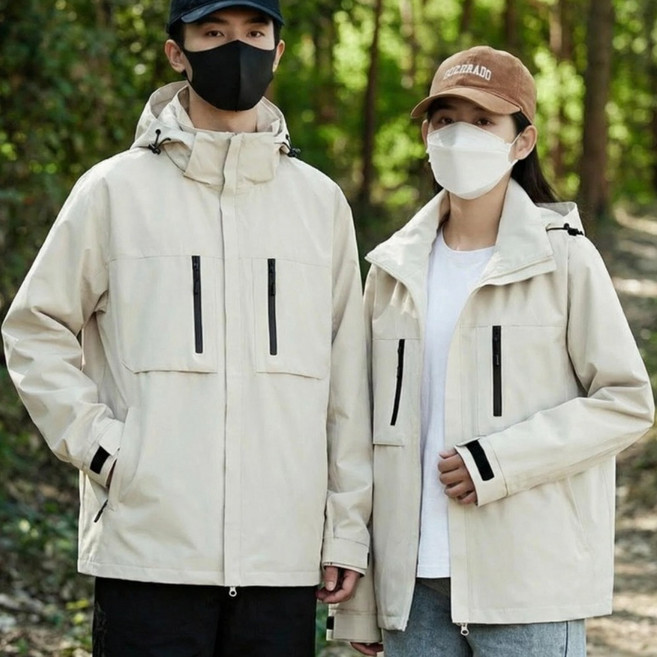ZAJA 남녀공용 춘추 바람막이자켓 아웃도어 등산복 방풍방수방한점퍼