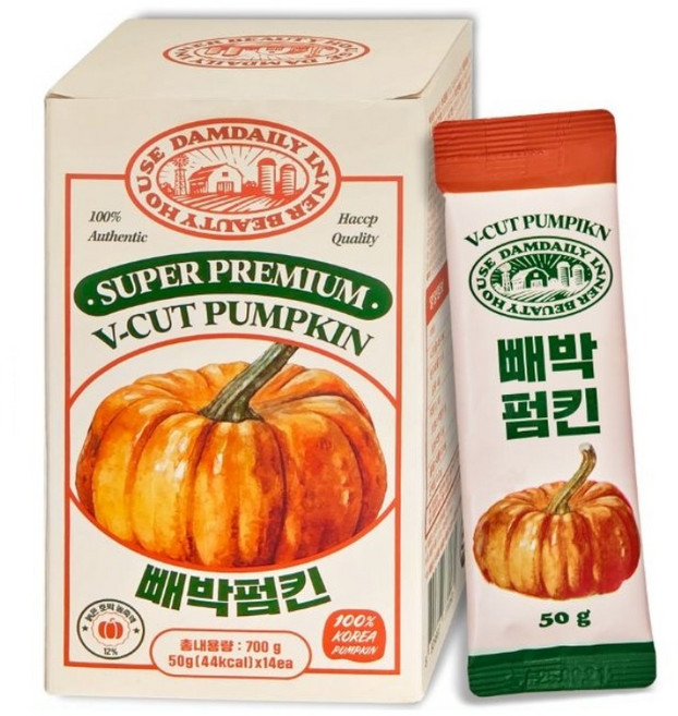빼박펌킨 늙은 호박차 국산 호박 음료 액상 50g 14개입, 4박스, 700g