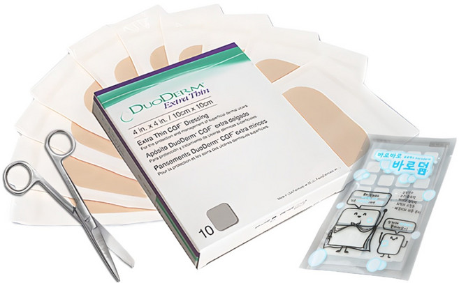 듀오덤 엑스트라씬 10장 + 의료용 전용가위 1개 + 바로덤 1PACK (20매), 1세트