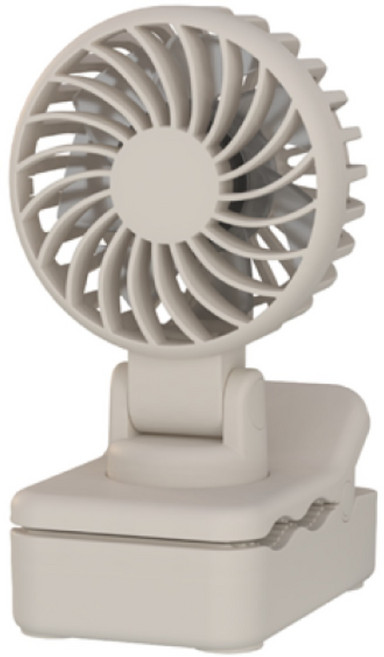 다용도 집게형 소형 미니 선풍기, 베이지