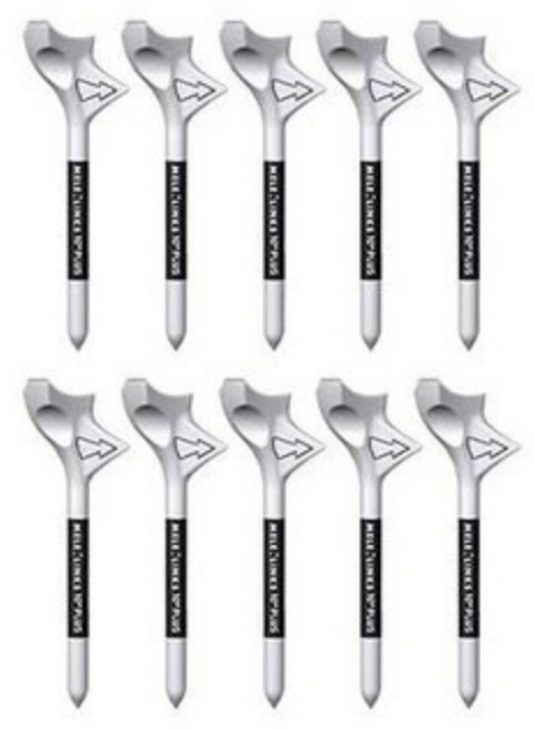 별난골프 비거리 향상 기능성 10도 골프티 부러지지 않는 눈금 골프 티꽃이 10 PCS, 화이트, 1개