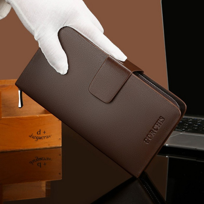 남성 프리미엄 심플 장지갑 클러치백 2508