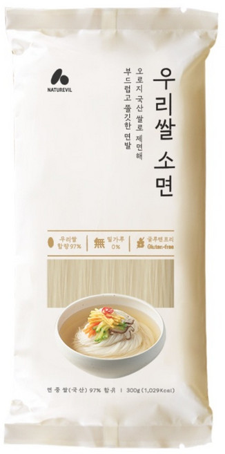 네이처빌 우리쌀소면, 2개, 300g