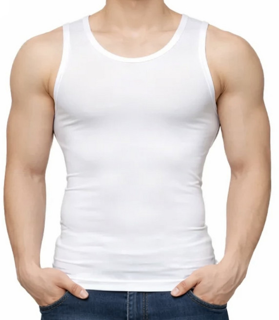 태산 남성용 보정 속옷 가슴 뱃살 압박 런닝 나시