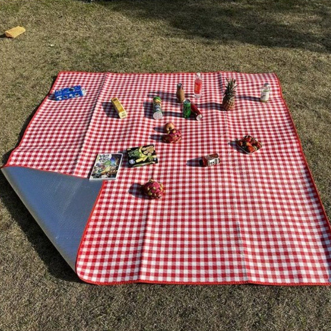 트레몰 방수 두꺼운 피크닉 매트, 레드