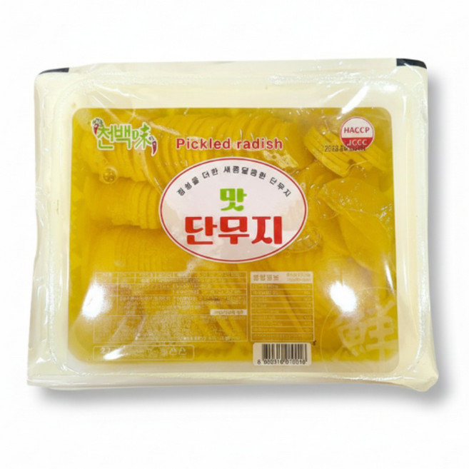 반달 맛 단무지 2.7kg 얇은 슬라이스 절임무 업소용 단무지절임 반찬, 1개