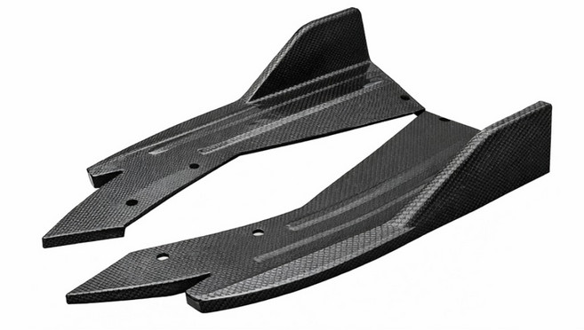 M퍼포먼스 리어 범퍼 스플리터 AMG 감성, 1개, 카본패턴