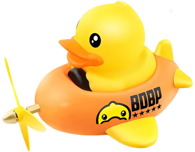 BDuck 러버덕 악세사리 자전거 오토바이 킥보드, 1개, 3.BDuck 옐로우비행기